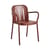 Fauteuil empilable Deville métal rouge - Hay