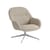 Fauteuil pivotant Fiber Lounge tissu gris - Muuto