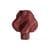 Lampe de table Soft Serve Grande rouge / H 35 cm - CRÈME ATELIER