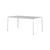 rechteckiger Tisch Panorama metall grau / 160 x 90 cm - 6 Sitze - TIPTOE