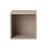 Scaffale Stacked legno naturale / Medium quadrata 43x43 cm / Con fondo - Muuto
