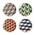 Sottobicchieri in vetro Full Deck / Set di 4 - Porcellana & oro 24 carati - Jonathan Adler
