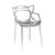 Stapelbarer Stuhl Masters plastikmaterial metall / metallic - Kartell