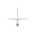 Suspension Kantarell LED métal blanc / Ø 60 cm - NEW WORKS