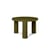 Table basse Post bois vert / Ø 65 x H 41.4 cm - MDF laqué - Ferm Living