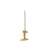 Drip Small Candle stick gold metal / 14 x 8 x H 14 cm - Cast aluminium - Pols Potten