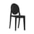 Chaise empilable Victoria Ghost plastique noir / Polycarbonate 2.0 - Philippe Starck, 2005 - Kartell