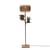 Bhutan Floor lamp cane & fibres wood beige bamboo & natural wood / 2 shelves - H 160 cm - GOOD&MOJO