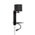 Applique con presa Florence metallo nero / Paralume Tessuto - Luce da lettura LED, mensola & porta USB - It's about Romi