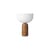 Lampada senza fili ricaricabile Kizu LED pietra arancione / Base marmo - H 24 cm - NEW WORKS