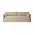 Canapé droit Offset tissu beige / 2 places - L 178 cm - Audo Copenhagen