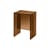 Table d'appoint Max-Beam plastique marron / Tabouret - Kartell