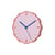 Margherita Clock plastic material pink / Recycled plastic - Warren & Laetitia