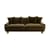 Canapé droit Greenwich vert / L 220 cm - Velours - Jonathan Adler