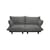 Divano da giardino a 2 posti Paletti Lounge tessuto grigio / L 190 cm - Fatboy