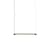 Sospensione Fine LED metallo nero / L 60 cm - Posizione verticale o orizzontale - Muuto