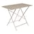 Table pliante Bistro métal beige / 97 x 57 cm - 4 personnes - Trou parasol - Fermob