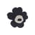 Tapis de bain Unikko noir / 73 x 74 cm - Marimekko