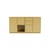 Buffet Couple legno giallo / L 139,2 x P 38 x H 72,6 cm - MONTANA