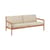Canapé de jardin 2 places Jack Outdoor   / L 180 cm - Teck - Ethnicraft