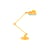 Lampe de table Signal SI333 métal jaune / 2 bras - H 60 cm - Design 1950 - Jieldé