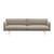 Outline Straight sofa textile beige / 3 seats - L 220 cm - Muuto