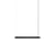 Suspension Linear LED métal noir / L 87,2 cm - Muuto