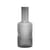 Ripple Carafe glass grey transparent / 1L - Hand-blown glass - Ferm Living