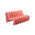Divano destro Extra Bold Sofa tessuto rosso / 2 posti - L 148 cm (8 tubi) - Moustache