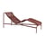 Palissade Cord Fixed deckchair synthetic fiber red / Rope Recycled fabric - Hay