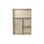 Kinder-Bücherregal Slope holz beige / 66 x H 95 cm - Ferm Living