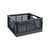 Panier Colour Crate plastique gris Large Square / 42 x 42 cm - Recyclé - Hay