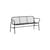 Banc avec dossier Vig métal noir / L 164 cm - Normann Copenhagen