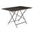 Tavolo pieghevole Bistro metallo marrone / 117 x 77 cm - 6 persone - Foro per parasole - Fermob
