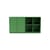 Buffet Pair legno verde / L 139,2 x P 38 x H 72,6 cm - MONTANA