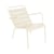 Fauteuil bas Luxembourg métal beige / Dossier incliné - Fermob
