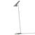 AJ Floor lamp metal grey / H 130 cm - Adjustable / Arne Jacobsen, 1957 - Louis Poulsen