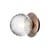 Bad-Wandlampe Liila 1 Small glas braun / Deckenleuchte - Ø 12 cm / Facettiertes Glas - NUURA