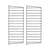Lot de 2 montants muraux / H 75 x P 30 cm - String Furniture