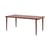 rechteckiger Tisch Midi metall rot / 190 x 90 cm - 8 Personen - TIPTOE