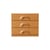 Table de chevet Chest of drawers bois orange / Rangement 3 tiroirs - L 60 x P 35 x H 51 cm - HK LIVING