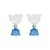 Tulip Wine glass glass blue / Set of 2 - 20 cl - & klevering