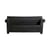 Divano da giardino a 2 posti Bubble Club materiale plastico nero / L 189 cm - Philippe Starck, 2000 - Kartell