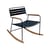 Rocking chair Surprising métal bleu / teck - Fermob