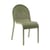 Sedia impilabile Groove metallo verde - Tom Dixon