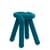 Tabouret rembourré Bold tissu bleu - Moustache