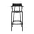 A.I High stool plastic material black / 75 cm - Designed by artificial intelligence - Recycled - Kartell