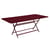 Tavolo pieghevole Caractère metallo rosso / 90 x 190 cm - 8 a 10 persone - Fermob