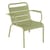 Fauteuil lounge Luxembourg métal vert / Dossier droit - Fermob