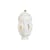 Vase Gilded Muse frida keramik weiß gold / Ø 24 x H 31 cm - Mit Deckel - Jonathan Adler